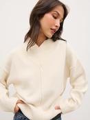 Pretty Lavish Jemma Wide Rib V Neck Knit Jumper image