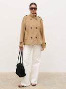Pretty Lavish Sophie Faux Suede Funnel Neck Jacket image