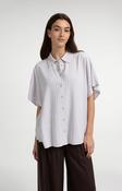 Yaya Short Sleeve Striped Blouse image