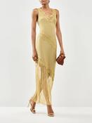 Pretty Lavish Robin Lace Slip Maxi Dress - Olive Green image