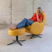 Lenny Swivel Rocking Armchair &amp; Footstool by Fama
