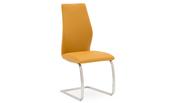 Elis Dining Chair - Chrome Leg Pumpkin