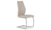 Elis Dining Chair - Chrome Leg Taupe