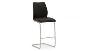 Elis Bar Chair - Chrome Leg Black