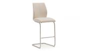 Elis Bar Chair - Chrome Leg Taupe