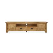 Salisbury Extra Large Low Line Oak TV Unit