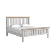 Salcombe Slatted Super King Bed - 6ft (Grey) image