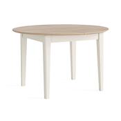 Marlow Round Extending Dining Table – Coconut White
