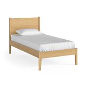 Paris 3ft Oak Panelled Bedframe | Single image