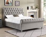 Doolin Fabric Bedframe - Silver 5ft