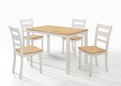 Rona Dining Set - 1.5m Table &amp; 4 Chairs