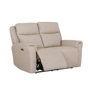 Russo 2 Seater Electric Recliner - Mushroom Fabric image