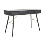Barcelona Console Desk 1200 - Black and Copper