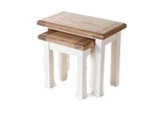 Colorado Oak Nest Of Tables - White