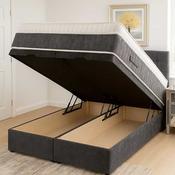 EcoRest Ottoman Divan &amp; Headboard Set 3ft | Single - Studded Headboard image