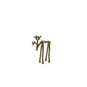 Deer Ornament - Shiny Olive 20cm