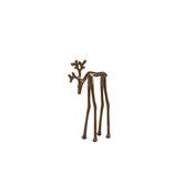 Deer Ornament - Shiny Carmel 25cm