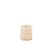 Milyan Glass Tea Light - Light Peach 9x10cm