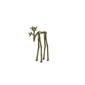 Deer Ornament - Shiny Olive  25cm