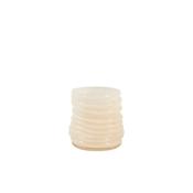 Milyan Glass Tea Light - Light Peach 10x11.5cm