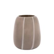 Claro Taupe Stripe Glass Vase - Medium image