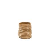 Milyan Glass Tea Light - Light Brown 10x11.5cm image