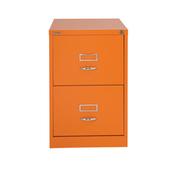 Bisley GLO Filing Cabinet 2-Drawer Orange Ref BS2C image