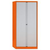 Bisley GLO Tambour Cupboard Steel Side-opening H1968mm Orange Ref AST78W Orange image
