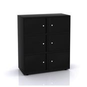 Bisley SystemFile Lodge Unit 1 Pair of 12inch and 2 Pairs of 13.5in Doors Black Ref SYL1034LSA2B-at5
