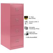 Bisley GLO Filing Cabinet 4-Drawer Pink Ref BS4C image