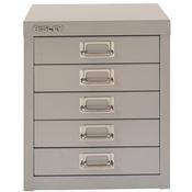 Bisley SoHo Multidrawers 5-Drawer 51mm Drawer Height Silver image