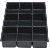 Bisley Insert Tray 2/9 Plastic for Storage Cabinet 9 Sections H51mm Black Ref 226P1 [Pack 5] image