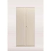 Bisley Two Door Steel Storage Cupboard High 1970mm Cupboard White image