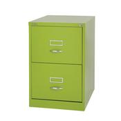 Bisley GLO Filing Cabinet 2-Drawer Green Lime Ref BS2C image