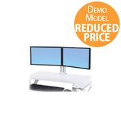 [Demo Model] Ergotron WorkFit Dual Monitor Kit - Desktop Station Upgrade Kit For 2 Monitors