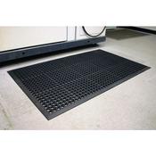 COBA Ramp Entrance Scraper Mat Rubber Hard-wearing 900mm x 1500mm Black Mat. Wheelchair Accessible. Ideal For Protection In Icy Snow Conditions &amp; For Scraping Boots After Outdoor Activity. image