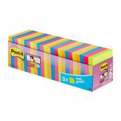 Post-it Super Sticky Notes, Assorted Colours, 76 mm x 76 mm, 21 + 3 FREE Pads/Pack image