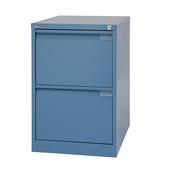 2 Drawer Steel Filing Cabinet Flush Front Doulton Blue Bisley BS2E image