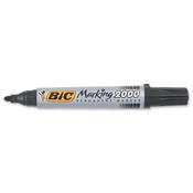 Bic Marking 2000 Black Permanent Marker Bullet Tip Pack 12 image