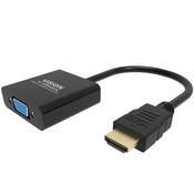 VISION Professional HDMI to VGA Adaptor - Resolution 1920 x 1080 - HDMI (M) to VGA (F) - Black image