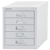 Bisley Multi-Drawer Cabinet 12 inches 5 Drawer Non-Locking Chalk White 12/5 image