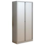 Bisley Euro Tambour for A4 W1000xD430xH1980mm 4 Shelves Silver ET410/19/4SS image