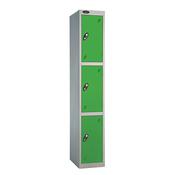 Probe 3 Door Locker Cam Lock ACTIVECOAT W305xD305xH1780mm Silver Body Green Door 7 Year Warranty image