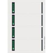 Leitz PC Printable Spine Labels for Standard Lever Arch Files Laser Grey Short Wide 100 A4 Sheets - 4 Labels per Sheet 400 Labels