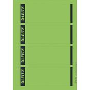 Leitz PC Printable Spine Labels for Standard Lever Arch Files Laser Short Wide Green 25 A4 Sheets - 4 Labels per Sheet 100 Labels image