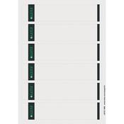 Leitz PC Printable Spine Labels for Standard Lever Arch Files Laser Short Small Grey 25 A4 Sheets - 6 Labels per Sheet 150 Labels