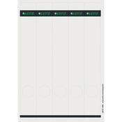 Leitz PC Printable Spine Labels for Standard Lever Arch Files Laser Long Small Grey 25 A4 Sheets - 5 Labels per Sheet 125 Labels image