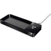 Leitz Desk Organiser with Inductive Charger Black image