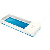 Leitz WOW Desk Organiser with Inductive Charger White &amp; Metallic Blue image