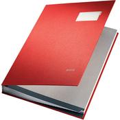 Leitz Signature Book PP Coated With 20 Rigid Card Dividers Red image